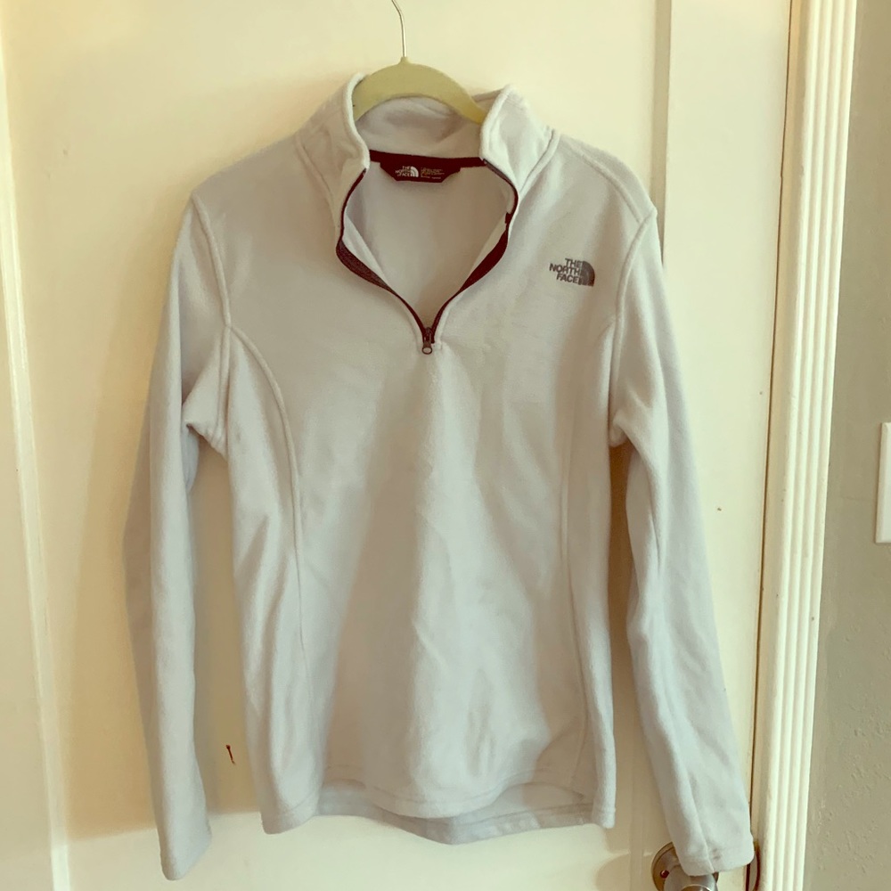 North face - cream half zip